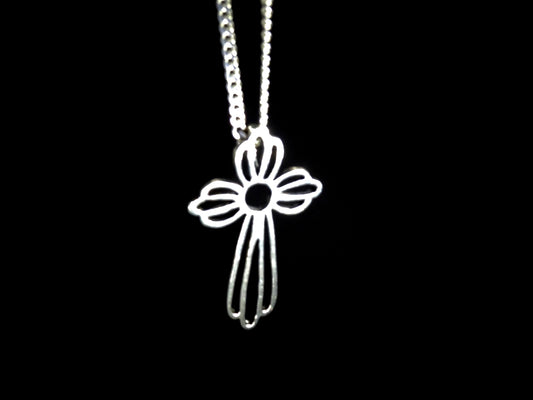 ANGEL CROSS STERLING SILVER (92.5) 18 INCH STERLING SILVER CHAIN image 0