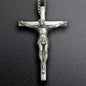 CRUCIFIX-LARGE SOLID STERLING SILVER - 3 INCH X 1 7/8 INCH - FOUR SIZES AVAILABLE image 0