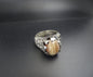 GOLDEN TIGER EYE STONE STERLING SILVER RING image 0