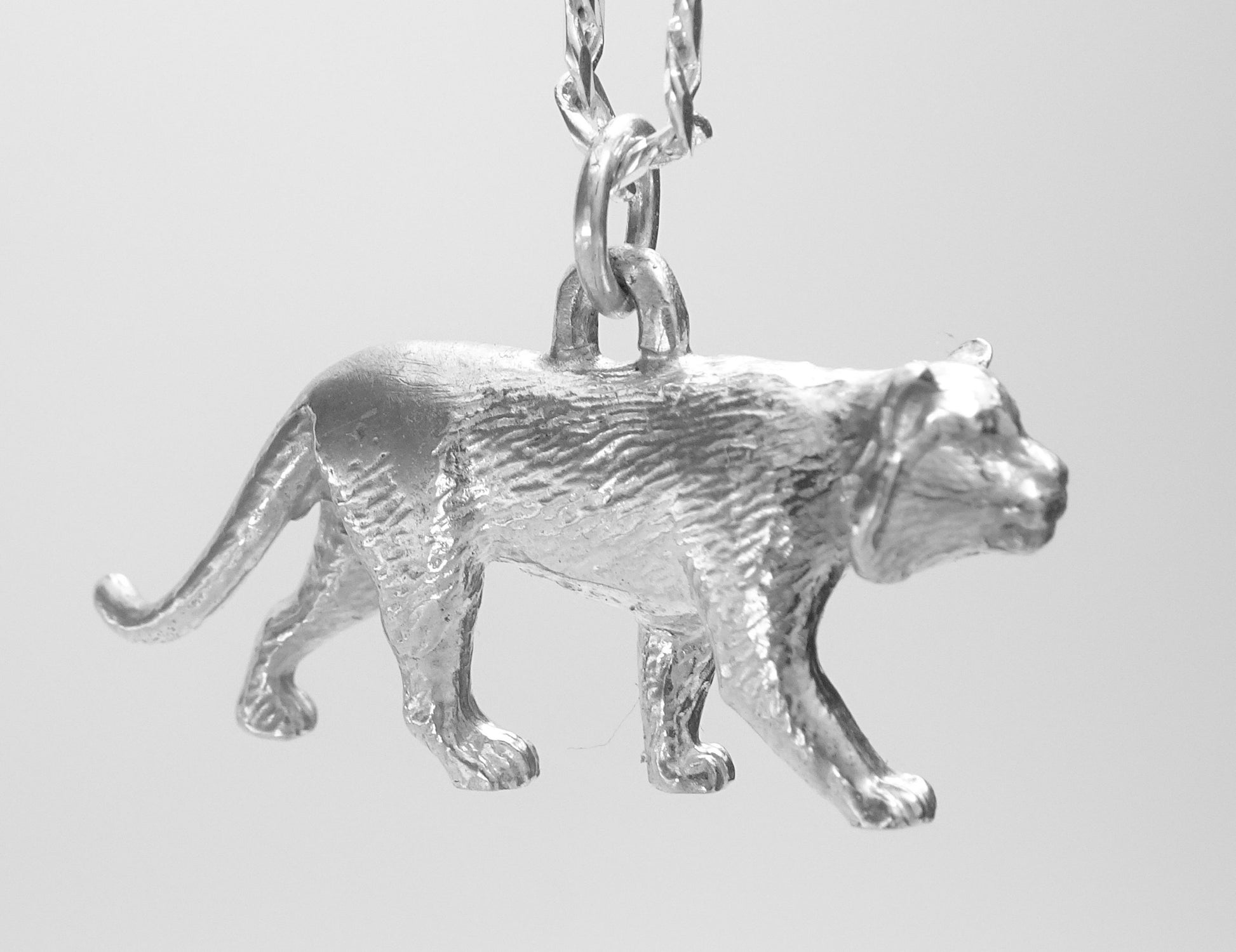 TIGER PENDANT-STERLING SILVER image 1
