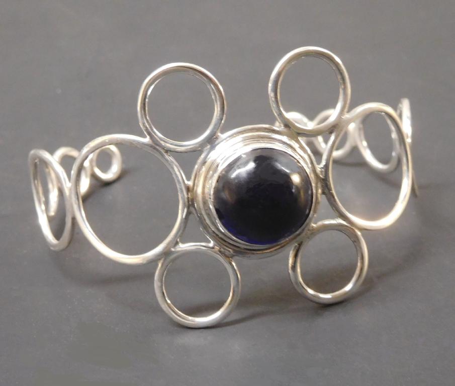 RING CUFF STERLING SILVER BRACELET image 0