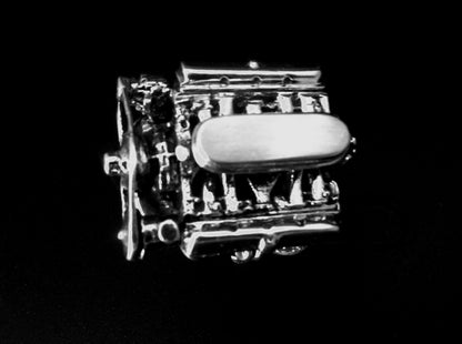 OLDS 442 ENGINE RING W/TRIPS STERLING SILVER image 2