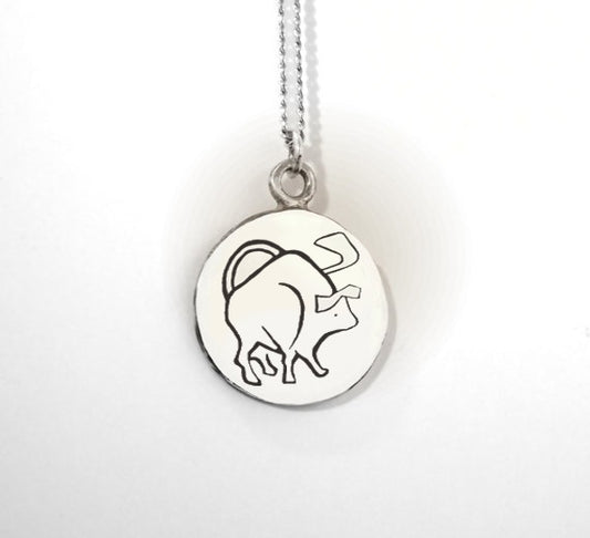 TAURUS PENDANT-STERLING SILVER image 0