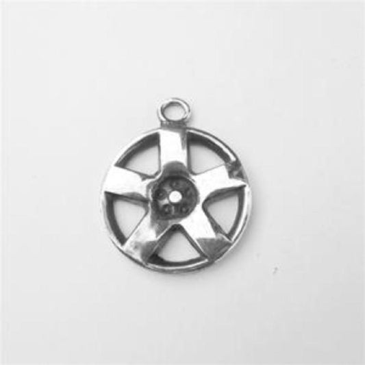MAG WHEEL STERLING SILVER-CHARM (92.5) image 0