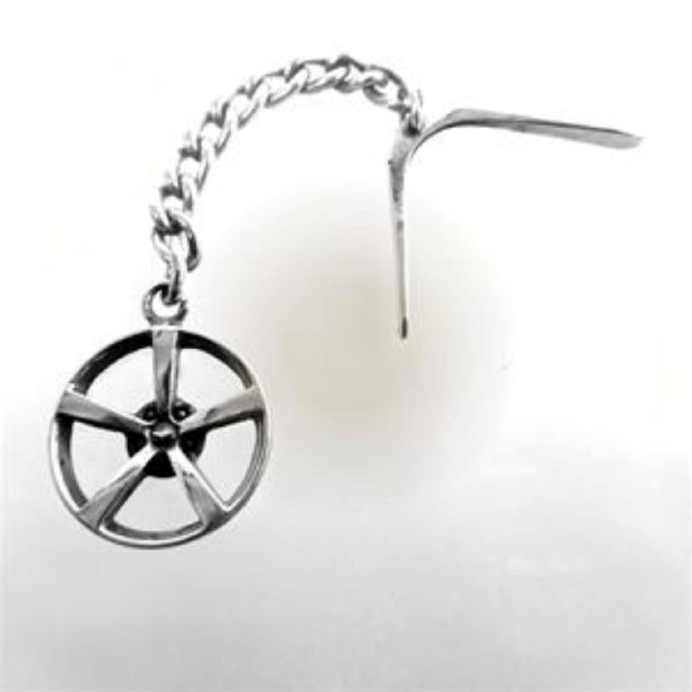 MAG WHEEL STERLING SILVER (92.5)-KEY CHAIN image 0
