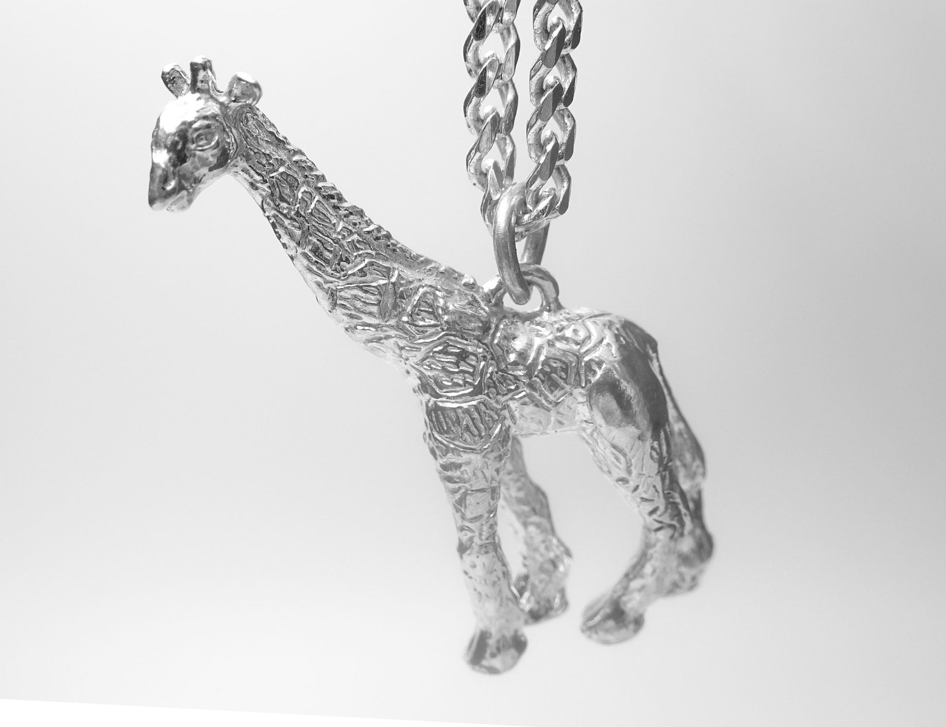 GIRAFFE STERLING SILVER PENDANT image 1