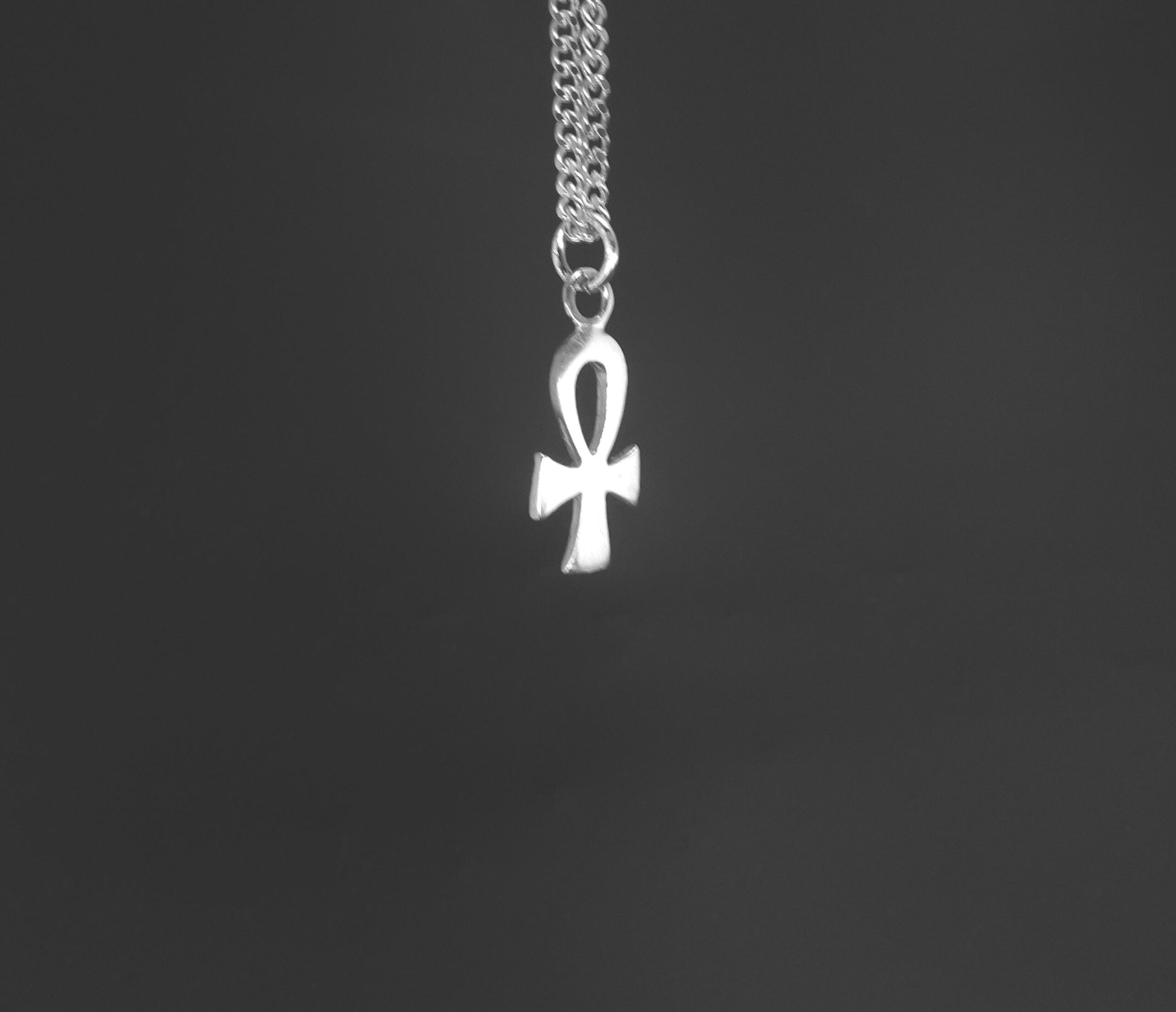 ANKH SMALL CROSS PENDANT-STERLING SILVER image 0