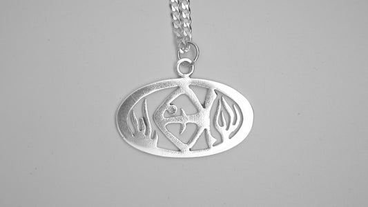 FISH IN THE SEA STERLING SILVER PENDANT image 0
