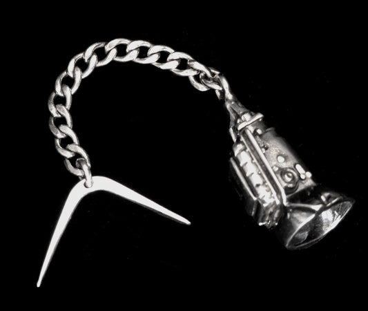 AUTO TRANSMISSION SOLID STERLING SILVER KEY CHAIN image 0