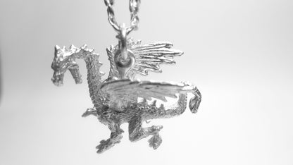 DRAGON PENDANT-STERLING SILVER image 2