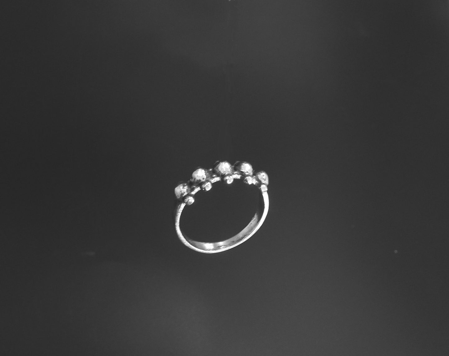 STERLING SILVER BALL RING image 1