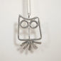 WIRE OWL PENDANT-STERLING SILVER image 0