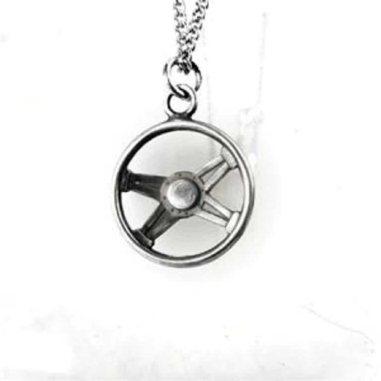 STEERING WHEEL STERLING SILVER (92.5) PENDANT image 0