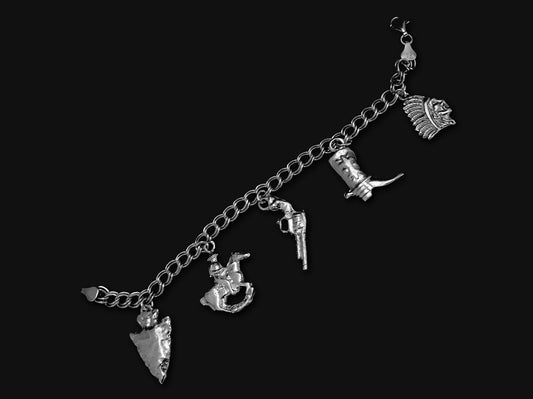 CRACKER JACK CHARM BRACELET-STERLING SILVER (92.5) image 0
