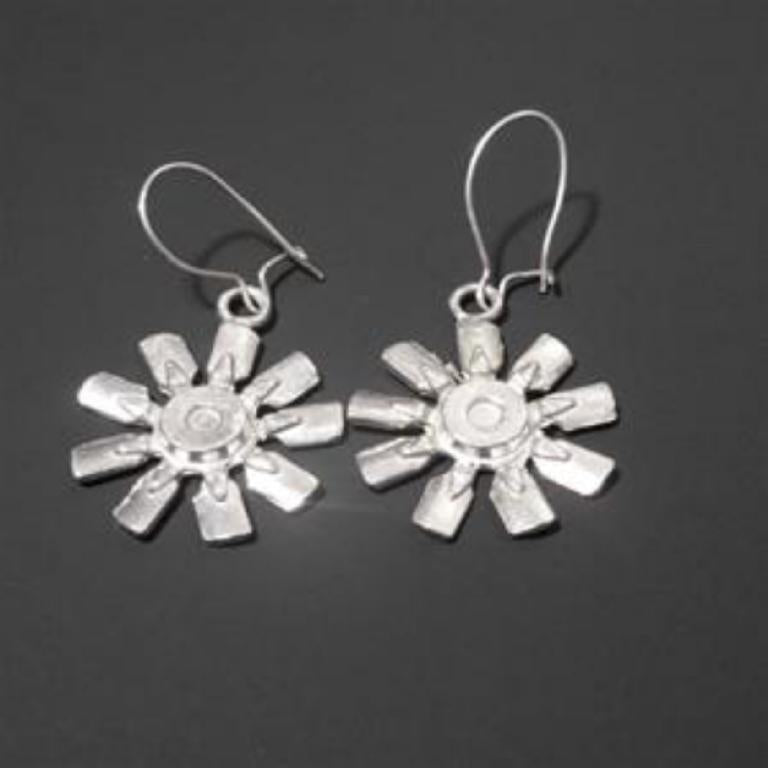 ENGINE FANS -STERLING SILVER (92.5)EAR RINGS image 0