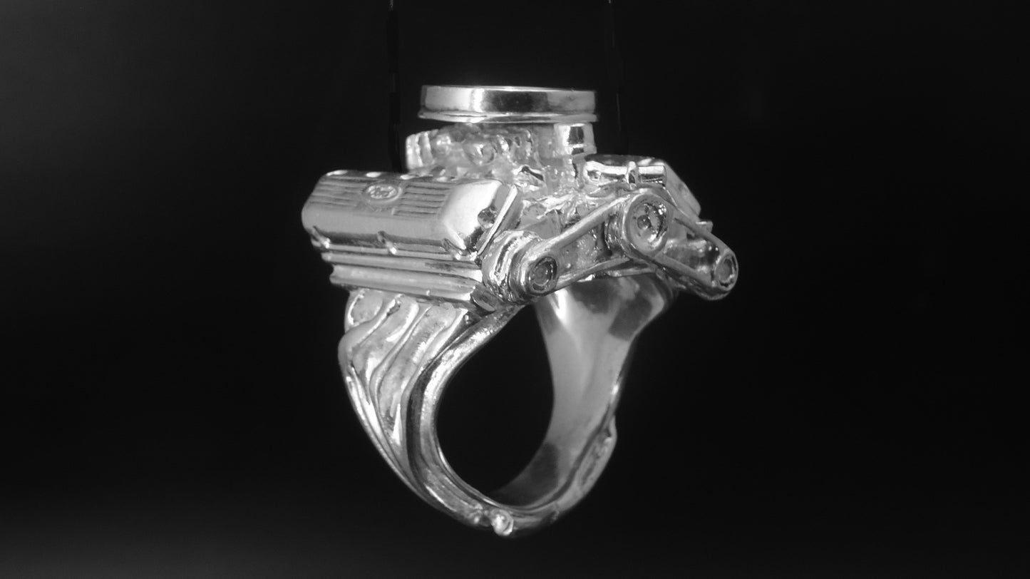 FORD 427 OHC STERLING SILVER-ENGINE RING  2-4’S W/or W/O AIR CLEANER image 3