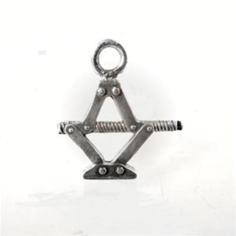 SCISSOR JACK CHARM-STERLING SILVER-CHARM image 0