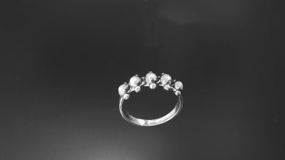 STERLING SILVER BALL RING image 0