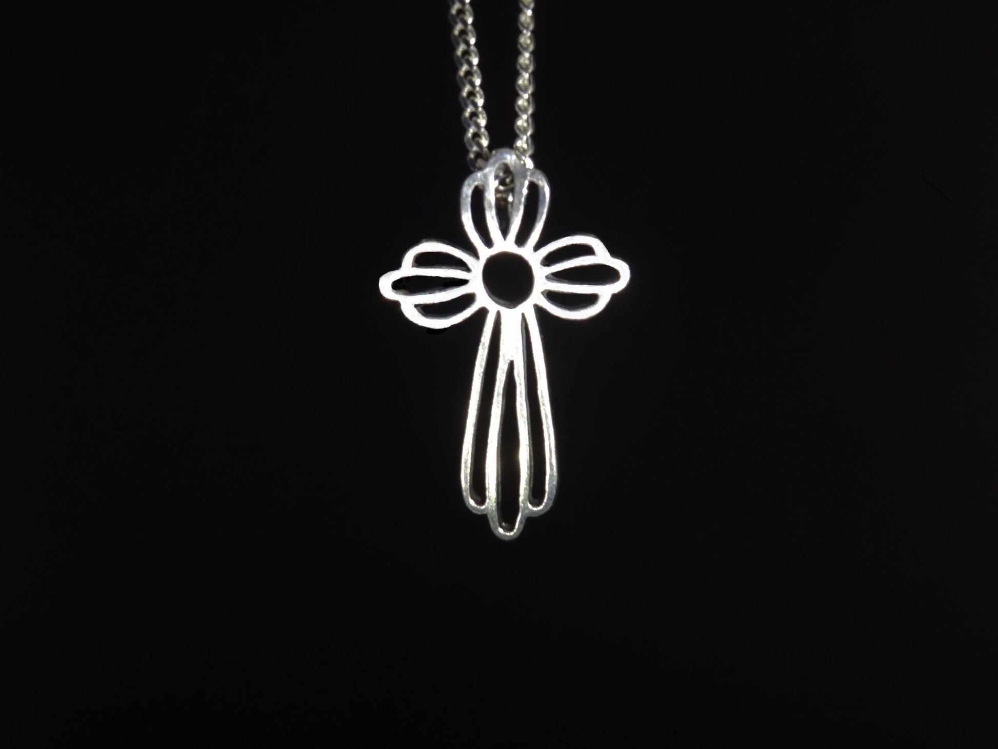 ANGEL CROSS STERLING SILVER (92.5) 18 INCH STERLING SILVER CHAIN image 2